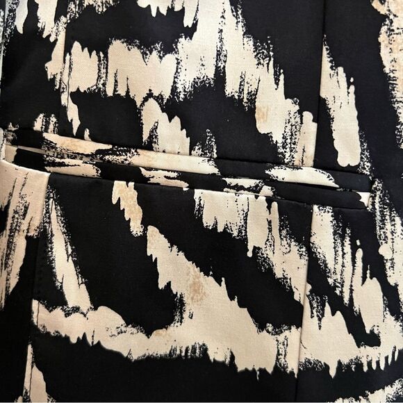 TALBOTS silk blend black/cream buttoned jacket women’s size 8 (medium) EUC - Picture 11 of 14